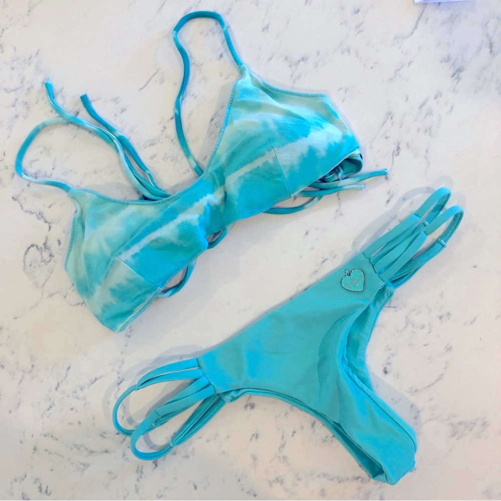 Rip Curl Tie Dye Top & Body Glove Cheeky Bottoms